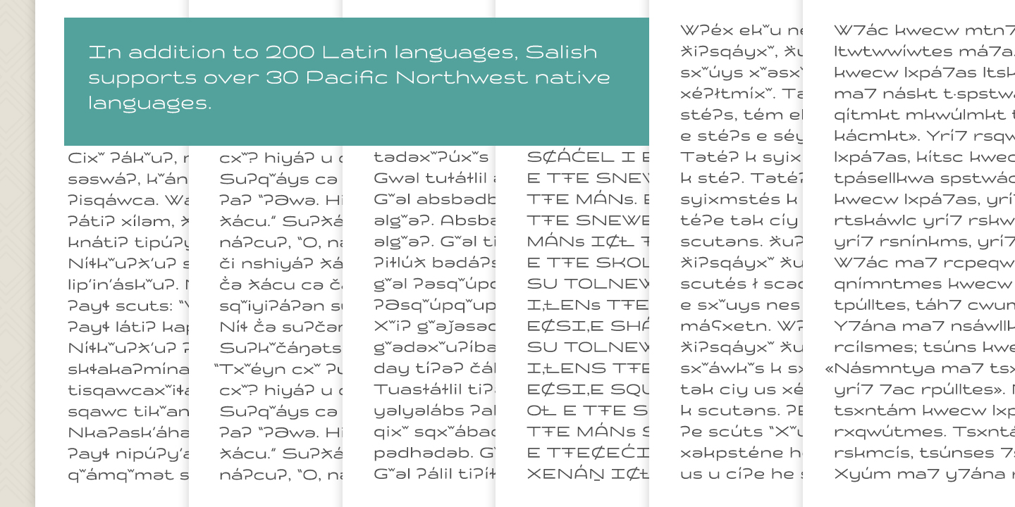 Salish sample